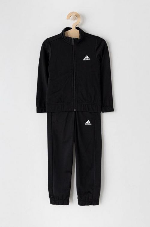 Detská tepláková súprava adidas čierna farba