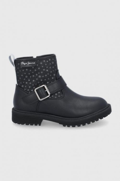 Detské topánky Pepe Jeans čierna farba