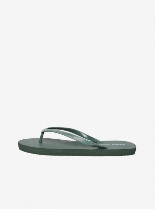 Tmavozelené žabky VERO MODA Siw