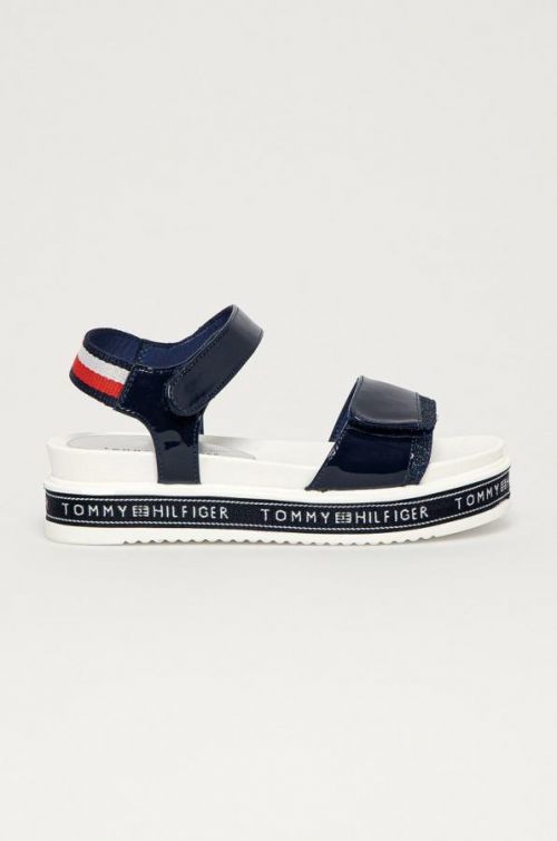 Detské sandále Tommy Hilfiger tmavomodrá farba