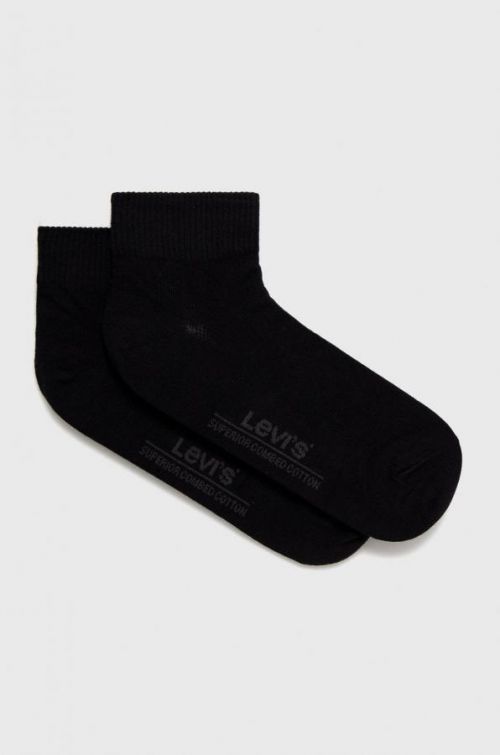 Ponožky Levi's pánske, čierna farba