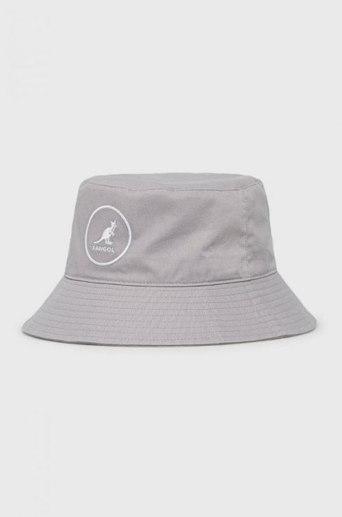 Klobúk Kangol šedá farba, bavlnený
