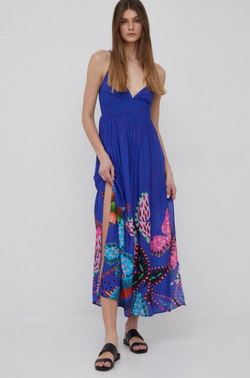 Šaty Desigual maxi, áčkový strih