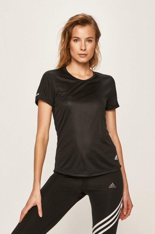 Bežecké tričko adidas Performance čierna farba,