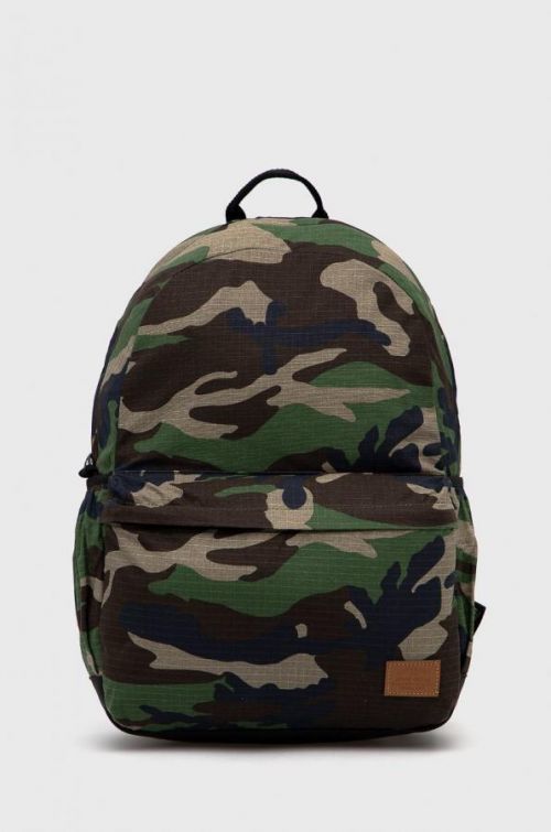 Ruksak Superdry pánsky, zelená farba, veľký, vzorovaný