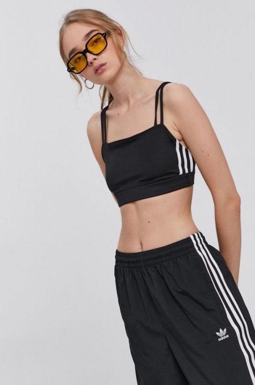 Top adidas Originals dámsky, čierna farba