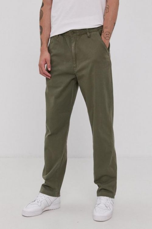 Nohavice Levi's pánske, zelená farba, strih chinos