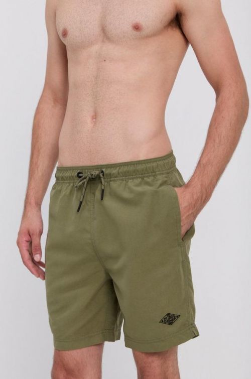 Plavkové šortky Superdry zelená farba