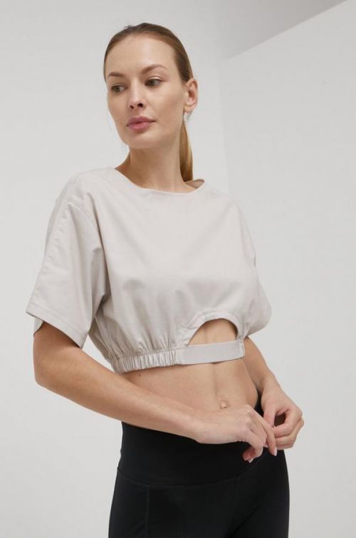 Tričko Reebok Classic dámsky, béžová farba,