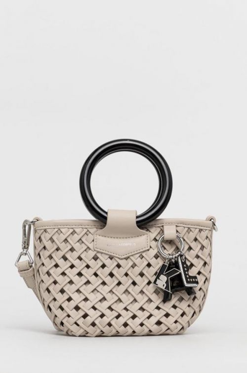 Kabelka Karl Lagerfeld béžová farba