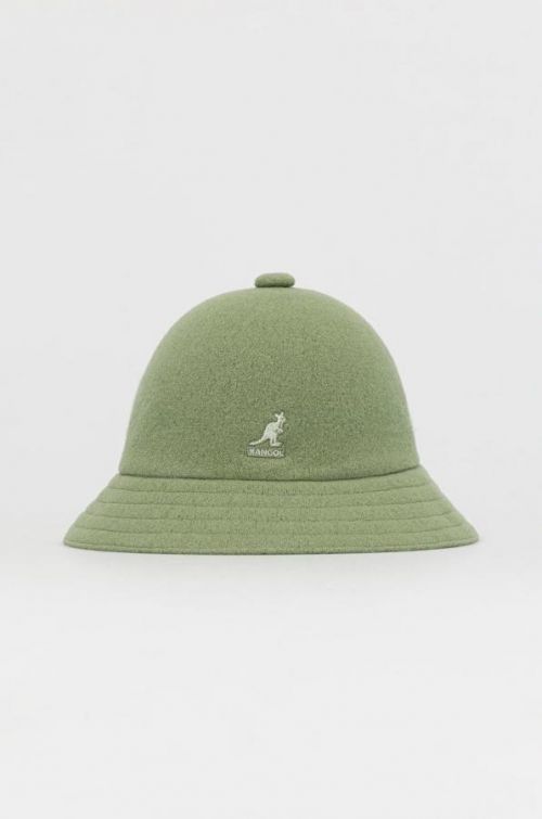 Klobúk Kangol zelená farba, vlnený