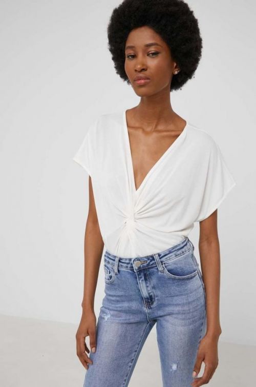 Tričko Answear Lab dámsky, biela farba,