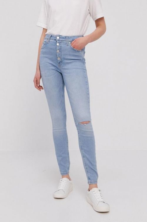 Rifle Calvin Klein Jeans dámske, vysoký pás