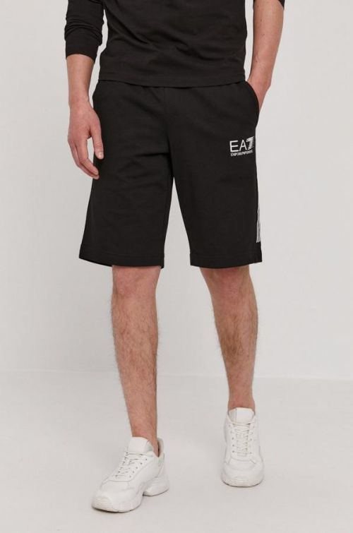 Šortky EA7 Emporio Armani pánske, čierna farba