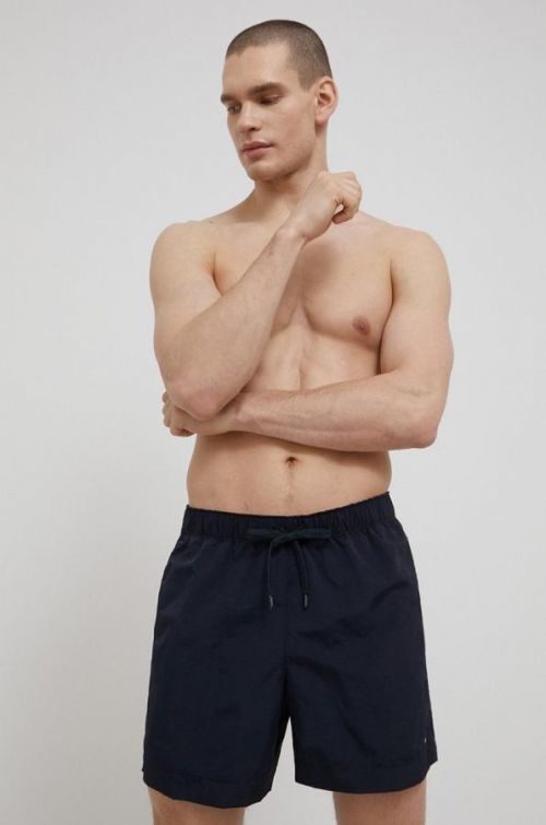 Plavkové šortky Tommy Hilfiger tmavomodrá farba