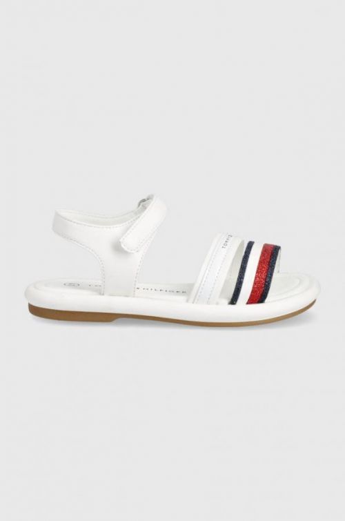 Detské sandále Tommy Hilfiger biela farba