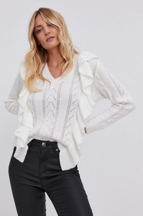 Sveter Answear Lab dámsky, biela farba