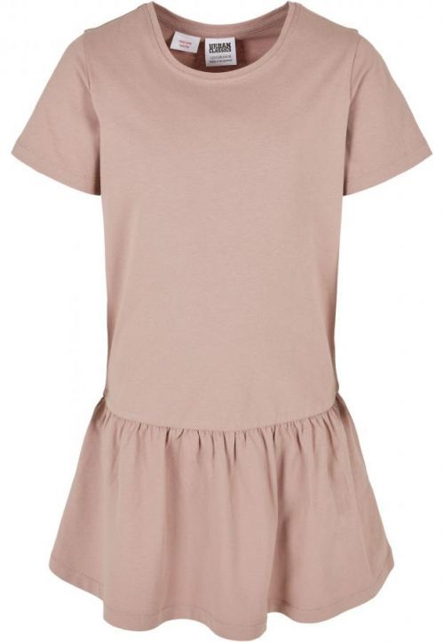 Urban Classics Girls Valance Tee Dress duskrose - 110/116
