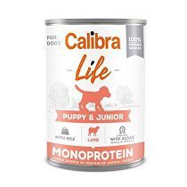 Calibra Dog Life  konz.Puppy&Junior Lamb&rice 400g 5 + 1 zadarmo (do vypredania)