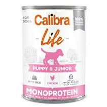Calibra Dog Life  konz.Puppy&Junior Chicken&rice 400g 5 + 1 zadarmo (do vypredania)