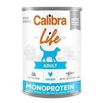 Calibra Dog Life  konz.Adult Chicken with rice 400g 5 + 1 zadarmo (do vypredania)