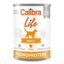 Calibra Dog Life  konz.Adult Turkey with apples 400g 5 + 1 zadarmo (do vypredania)