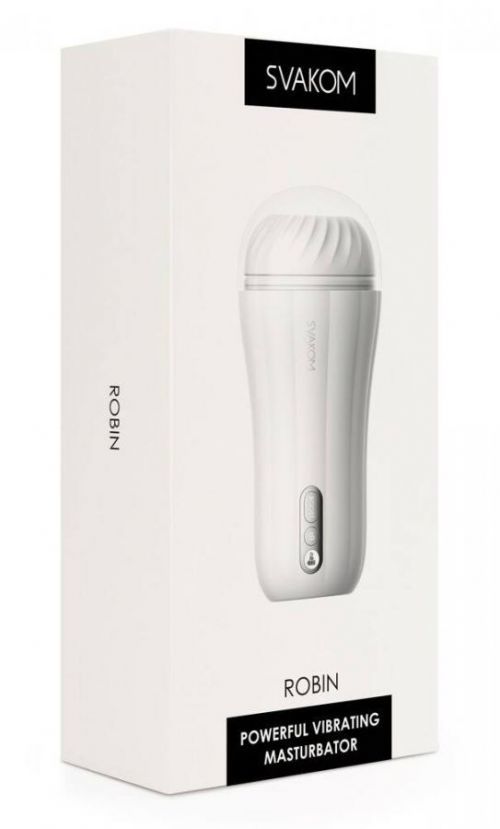 Svakom Robin - cordless masturbator (white)