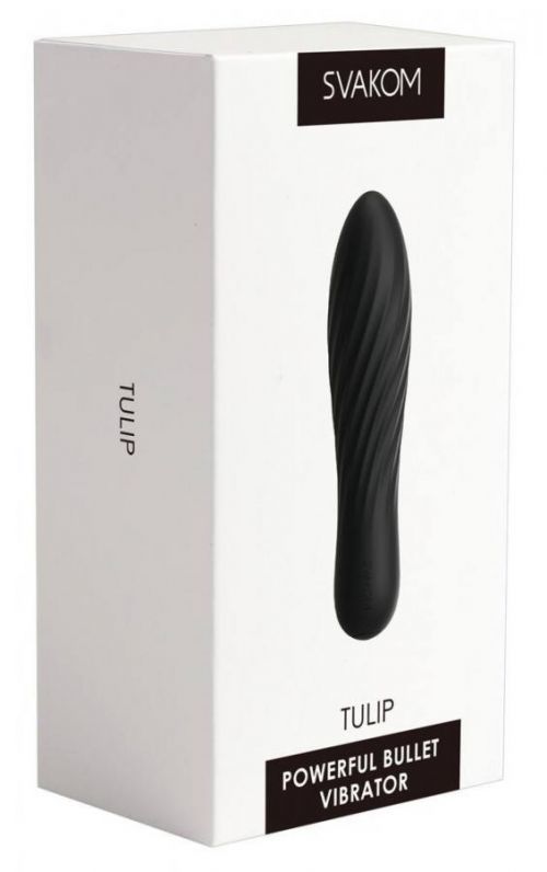 Svakom Tulip - cordless mini rod vibrator (black)