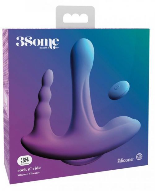 3Some rock n ’ride - cordless, radio triple vibrator (purple)