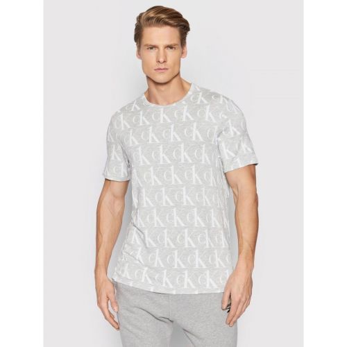 Pánske tričko - NM2135E - V7D Sivá - Calvin Klein M šedá