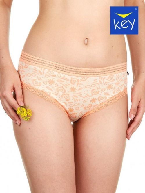 Dámske nohavičky Key LPC 420 A22 A'2 fialová a oranžová M