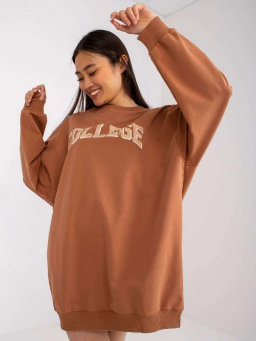 Bluza-FA-BL-7649.85P-jasny brązowy jedna veľkosť