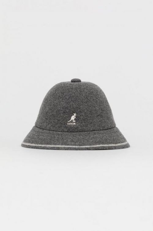 Klobúk Kangol šedá farba, vlnený