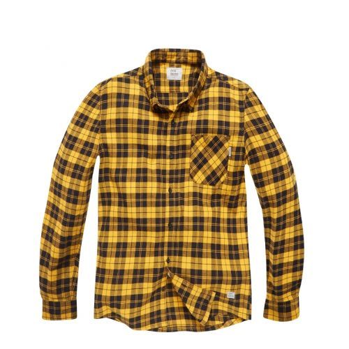 Košeľa Vintage Industries Riley Flannel - žltá, L
