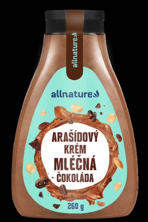 ALLNATURE Arašidový krém mliečna čokoláda v tube 260 g