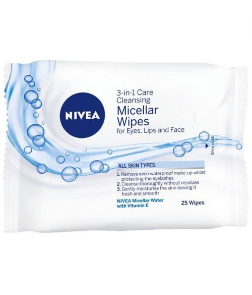 NIVEA Micelárne čistiace pleťové obrúsky 3v1 25ks