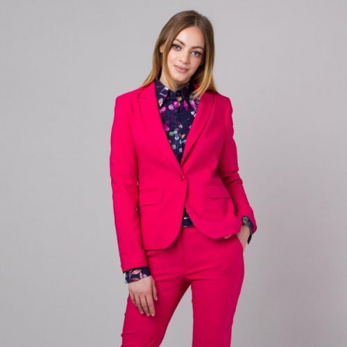 Dámske sako vo fuchsiovej farbe 13664