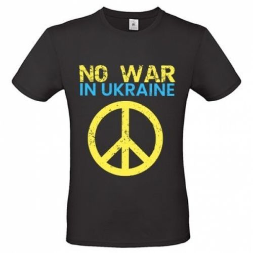 Tričko Ukrajina NO WAR IN UKRAINE - čierne, L