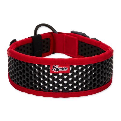 Obojek TAMER Softy - 6,3 x 45-51 cm - červenočerný