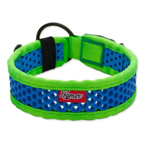 Obojek TAMER Softy - 4,3 x 45-51 cm - zelenomodrý