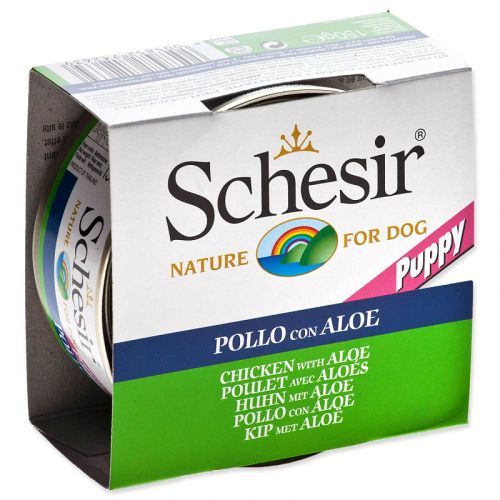 Konzerva SCHESIR Puppy kuřecí + aloe