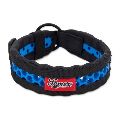 Obojek TAMER Softy - 2,8 x 25-31 cm - černomodrý