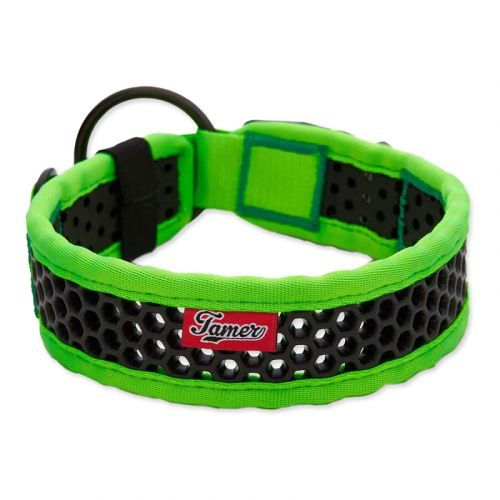 Obojek TAMER Softy - 4,3 x 40-46 cm - zelenočerný