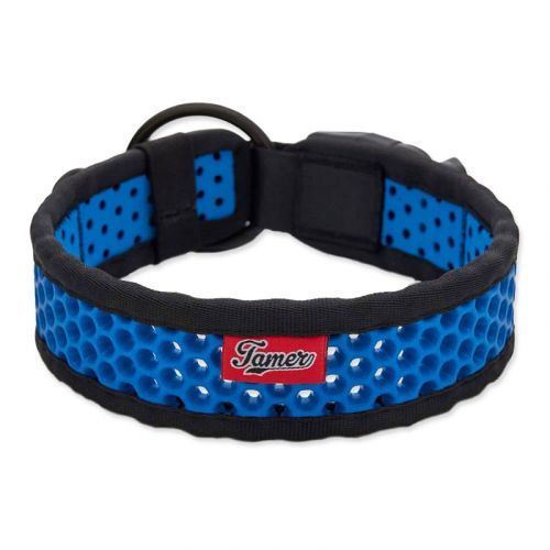 Obojek TAMER Softy - 4,3 x 50-56 cm - černomodrý