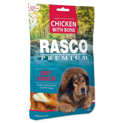 Pochoutka RASCO Premium kosti obalené kuřecím masem