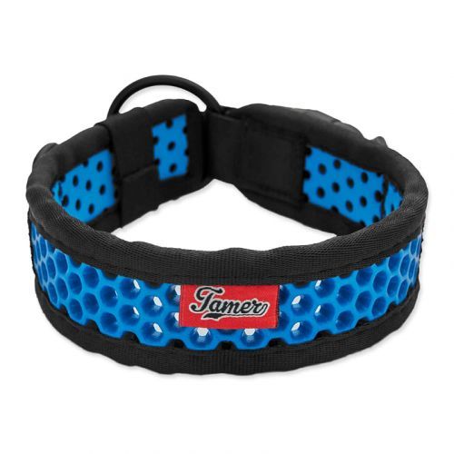 Obojek TAMER Softy - 3,8 x 45-51 cm - černomodrý