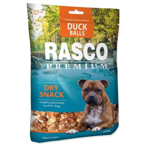 Pochoutka RASCO Premium koule z kachního masa a bůvoloviny