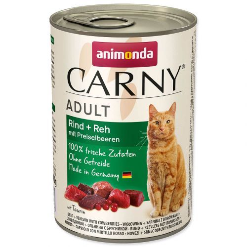 Konzerva ANIMONDA Carny Adult hovězí + zvěřina s brusinkami - KARTON (6ks)