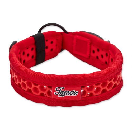Obojek TAMER Softy - 3,3 x 30-36 cm - červený