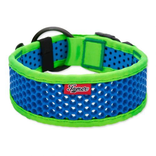 Obojek TAMER Softy - 6,3 x 45-51 cm - zelenomodrý